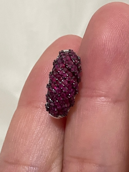 unbranded Jewelry - Natural Ruby from Myanmar round diamond cut gemstone in 925 silver Pendant
